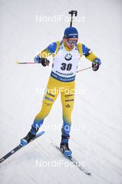 16.01.2020, Ruhpolding, Germany (GER): Jesper Nelin (SWE) -  IBU world cup biathlon, sprint men, Ruhpolding (GER). www.nordicfocus.com. © Tumashov/NordicFocus. Every downloaded picture is fee-liable.