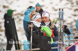 15.01.2020, Ruhpolding, Germany (GER): Tiril Eckhoff (NOR), Ingrid Landmark Tandrevold (NOR) -  IBU world cup biathlon, sprint women, Ruhpolding (GER). www.nordicfocus.com. © Tumashov/NordicFocus. Every downloaded picture is fee-liable.