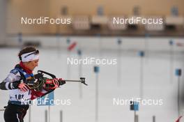 15.01.2020, Ruhpolding, Germany (GER): Dunja Zdouc (AUT) -  IBU world cup biathlon, sprint women, Ruhpolding (GER). www.nordicfocus.com. © Tumashov/NordicFocus. Every downloaded picture is fee-liable.