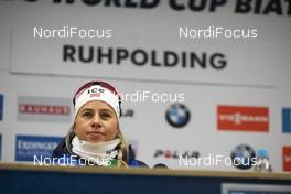 15.01.2020, Ruhpolding, Germany (GER): Tiril Eckhoff (NOR) -  IBU world cup biathlon, sprint women, Ruhpolding (GER). www.nordicfocus.com. © Manzoni/NordicFocus. Every downloaded picture is fee-liable.