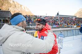 15.01.2020, Ruhpolding, Germany (GER): Ricco Gross (GER), coach Team Austria, Ricco Gross (GER), coach Team Austria  -  IBU world cup biathlon, sprint women, Ruhpolding (GER). www.nordicfocus.com. © Tumashov/NordicFocus. Every downloaded picture is fee-liable.