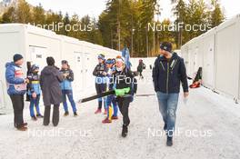 14.01.2020, Ruhpolding, Germany (GER): Tiril Eckhoff (NOR), Giulio Gasparin  -  IBU world cup biathlon, training, Ruhpolding (GER). www.nordicfocus.com. © Tumashov/NordicFocus. Every downloaded picture is fee-liable.