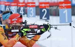 14.01.2020, Ruhpolding, Germany (GER): Arnd Peiffer (GER) -  IBU world cup biathlon, training, Ruhpolding (GER). www.nordicfocus.com. © Tumashov/NordicFocus. Every downloaded picture is fee-liable.