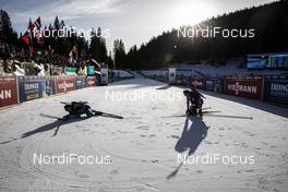24.01.2020, Pokljuka, Slovenia (SLO): Anais Bescond (FRA), Lisa Theresa Hauser (AUT), (l-r) -  IBU world cup biathlon, individual women, Pokljuka (SLO). www.nordicfocus.com. © Manzoni/NordicFocus. Every downloaded picture is fee-liable.