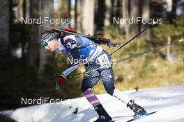 24.01.2020, Pokljuka, Slovenia (SLO): Clare Egan (USA) -  IBU world cup biathlon, individual women, Pokljuka (SLO). www.nordicfocus.com. © Manzoni/NordicFocus. Every downloaded picture is fee-liable.