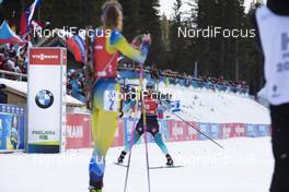 26.01.2020, Pokljuka, Slovenia (SLO): Anais Bescond (FRA) -  IBU world cup biathlon, mass women, Pokljuka (SLO). www.nordicfocus.com. © Manzoni/NordicFocus. Every downloaded picture is fee-liable.