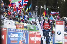 26.01.2020, Pokljuka, Slovenia (SLO): Clare Egan (USA) -  IBU world cup biathlon, mass women, Pokljuka (SLO). www.nordicfocus.com. © Manzoni/NordicFocus. Every downloaded picture is fee-liable.