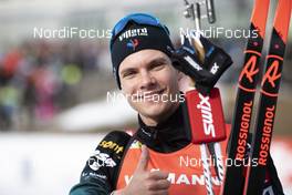 25.01.2020, Pokljuka, Slovenia (SLO): Emilien Jacquelin (FRA) -  IBU world cup biathlon, single mixed relay, Pokljuka (SLO). www.nordicfocus.com. © Manzoni/NordicFocus. Every downloaded picture is fee-liable.
