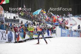 25.01.2020, Pokljuka, Slovenia (SLO): Lisa Vittozzi (ITA) -  IBU world cup biathlon, single mixed relay, Pokljuka (SLO). www.nordicfocus.com. © Manzoni/NordicFocus. Every downloaded picture is fee-liable.