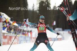25.01.2020, Pokljuka, Slovenia (SLO): Anais Bescond (FRA) -  IBU world cup biathlon, single mixed relay, Pokljuka (SLO). www.nordicfocus.com. © Manzoni/NordicFocus. Every downloaded picture is fee-liable.