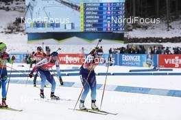 25.01.2020, Pokljuka, Slovenia (SLO): Serafin Wiestner (SUI), Irene Cadurisch (SUI), (l-r) -  IBU world cup biathlon, single mixed relay, Pokljuka (SLO). www.nordicfocus.com. © Manzoni/NordicFocus. Every downloaded picture is fee-liable.