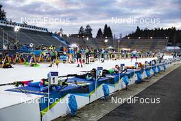 04.03.2020, Nove Mesto, Czech Republic (CZE): Event Feature: undefined athletes compete at the shooting range - IBU world cup biathlon, training, Nove Mesto (CZE). www.nordicfocus.com. © Manzoni/NordicFocus. Every downloaded picture is fee-liable.