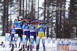 14.03.2020, Kontiolahti, Finland (FIN): Fabien Claude (FRA) -  IBU world cup biathlon, pursuit men, Kontiolahti (FIN). www.nordicfocus.com. © Manzoni/NordicFocus. Every downloaded picture is fee-liable.