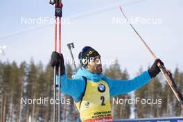 14.03.2020, Kontiolahti, Finland (FIN): Martin Fourcade (FRA) -  IBU world cup biathlon, pursuit men, Kontiolahti (FIN). www.nordicfocus.com. © Manzoni/NordicFocus. Every downloaded picture is fee-liable.