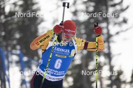 14.03.2020, Kontiolahti, Finland (FIN): Benedikt Doll (GER) -  IBU world cup biathlon, pursuit men, Kontiolahti (FIN). www.nordicfocus.com. © Manzoni/NordicFocus. Every downloaded picture is fee-liable.