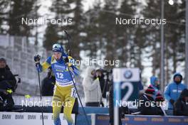 14.03.2020, Kontiolahti, Finland (FIN): Sebastian Samuelsson (SWE) -  IBU world cup biathlon, pursuit men, Kontiolahti (FIN). www.nordicfocus.com. © Manzoni/NordicFocus. Every downloaded picture is fee-liable.