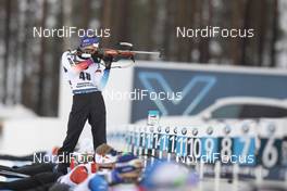 12.03.2020, Kontiolahti, Finland (FIN): Jeremy Finello (SUI) -  IBU World Cup Biathlon, sprint men, Kontiolahti (FIN). www.nordicfocus.com. © Manzoni/NordicFocus. Every downloaded picture is fee-liable.
