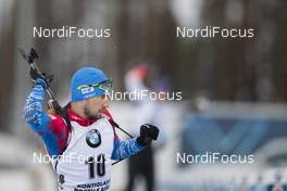 12.03.2020, Kontiolahti, Finland (FIN): Alexander Loginov (RUS) -  IBU World Cup Biathlon, sprint men, Kontiolahti (FIN). www.nordicfocus.com. © Manzoni/NordicFocus. Every downloaded picture is fee-liable.