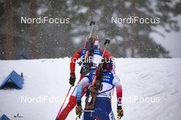 13.03.2020, Kontiolahti, Finland (FIN): Emma Lunder (CAN), Aita Gasparin (SUI), (l-r) -  IBU world cup biathlon, sprint women, Kontiolahti (FIN). www.nordicfocus.com. © Manzoni/NordicFocus. Every downloaded picture is fee-liable.