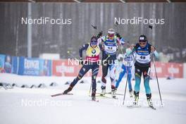 13.03.2020, Kontiolahti, Finland (FIN): Dorothea Wierer (ITA), Lucie Charvatova (CZE), Celia Aymonier (FRA), (l-r) -  IBU world cup biathlon, sprint women, Kontiolahti (FIN). www.nordicfocus.com. © Manzoni/NordicFocus. Every downloaded picture is fee-liable.