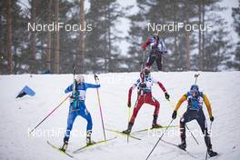 13.03.2020, Kontiolahti, Finland (FIN): Kaisa Makarainen (FIN), Monika Hojnisz-Starega (POL), Vanessa Hinz (GER), (l-r) -  IBU world cup biathlon, sprint women, Kontiolahti (FIN). www.nordicfocus.com. © Manzoni/NordicFocus. Every downloaded picture is fee-liable.