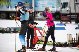 13.03.2020, Kontiolahti, Finland (FIN): Aita Gasparin (SUI), Elisa Gasparin (SUI), (l-r) -  IBU world cup biathlon, sprint women, Kontiolahti (FIN). www.nordicfocus.com. © Manzoni/NordicFocus. Every downloaded picture is fee-liable.