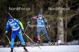 19.02.2020, Antholz, Italy (ITA): Leif Nordgren (USA) - IBU World Championships Biathlon, individual men, Antholz (ITA). www.nordicfocus.com. © Modica/NordicFocus. Every downloaded picture is fee-liable.