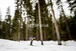 19.02.2020, Antholz, Italy (ITA): Denis Serban (ROU) - IBU World Championships Biathlon, individual men, Antholz (ITA). www.nordicfocus.com. © Modica/NordicFocus. Every downloaded picture is fee-liable.