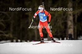 19.02.2020, Antholz, Italy (ITA): Scott Gow (CAN) - IBU World Championships Biathlon, individual men, Antholz (ITA). www.nordicfocus.com. © Modica/NordicFocus. Every downloaded picture is fee-liable.