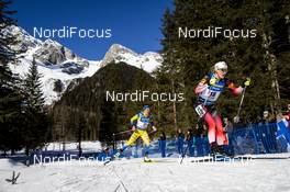 18.02.2020, Antholz, Italy (ITA): Marte Olsbu Roeiseland (NOR), Linn Persson (SWE), (l-r) - IBU World Championships Biathlon, individual women, Antholz (ITA). www.nordicfocus.com. © Modica/NordicFocus. Every downloaded picture is fee-liable.