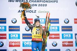 18.02.2020, Antholz, Italy (ITA): Dorothea Wierer (ITA) - IBU World Championships Biathlon, individual women, Antholz (ITA). www.nordicfocus.com. © Modica/NordicFocus. Every downloaded picture is fee-liable.