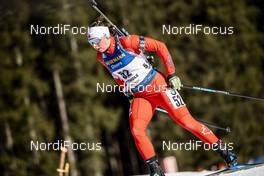 18.02.2020, Antholz, Italy (ITA): Nadia Moser (CAN) - IBU World Championships Biathlon, individual women, Antholz (ITA). www.nordicfocus.com. © Modica/NordicFocus. Every downloaded picture is fee-liable.