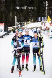 23.02.2020, Antholz, Italy (ITA): Emilien Jacquelin (FRA), Johannes Thingnes Boe (NOR), Quentin Fillon Maillet (FRA), (l-r) - IBU world championships biathlon, mass men, Antholz (ITA). www.nordicfocus.com. © Modica/NordicFocus. Every downloaded picture is fee-liable.