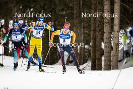 23.02.2020, Antholz, Italy (ITA): Benedikt Doll (GER), Martin Ponsiluoma (SWE), (l-r) - IBU world championships biathlon, mass men, Antholz (ITA). www.nordicfocus.com. © Modica/NordicFocus. Every downloaded picture is fee-liable.