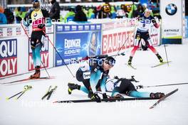 23.02.2020, Antholz, Italy (ITA): Quentin Fillon Maillet (FRA), Emilien Jacquelin (FRA), (l-r) - IBU world championships biathlon, mass men, Antholz (ITA). www.nordicfocus.com. © Modica/NordicFocus. Every downloaded picture is fee-liable.