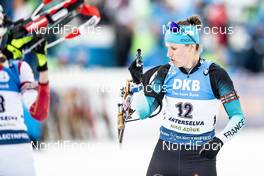 23.02.2020, Antholz, Italy (ITA): Julia Simon (FRA) - IBU world championships biathlon, mass women, Antholz (ITA). www.nordicfocus.com. © Modica/NordicFocus. Every downloaded picture is fee-liable.