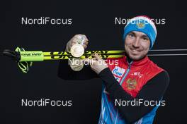 16.02.2020, Antholz, Italy (ITA): Alexander Loginov (RUS) - IBU World Championships Biathlon, medals, Antholz (ITA). www.nordicfocus.com. © Manzoni/NordicFocus. Every downloaded picture is fee-liable.