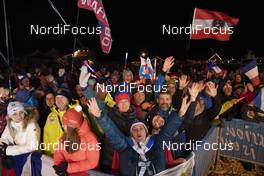 15.02.2020, Antholz, Italy (ITA): Event Feature: Russian Fans celebrate - IBU World Championships Biathlon, medals, Antholz (ITA). www.nordicfocus.com. © Manzoni/NordicFocus. Every downloaded picture is fee-liable.
