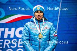 13.02.2020, Antholz, Italy (ITA): Alexander Loginov (RUS) - IBU world championships biathlon, medals, Antholz (ITA). www.nordicfocus.com. © Modica/NordicFocus. Every downloaded picture is fee-liable.