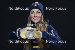 23.02.2020, Antholz, Italy (ITA): Dorothea Wierer (ITA) - IBU world championships biathlon, medals, Antholz (ITA). www.nordicfocus.com. © Manzoni/NordicFocus. Every downloaded picture is fee-liable.