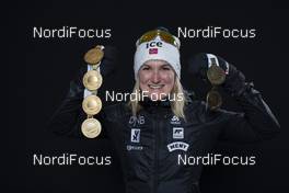 22.02.2020, Antholz, Italy (ITA): Marte Olsbu Roeiseland (NOR) - IBU world championships biathlon, medals, Antholz (ITA). www.nordicfocus.com. © Manzoni/NordicFocus. Every downloaded picture is fee-liable.