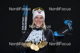 23.02.2020, Antholz, Italy (ITA): Marte Olsbu Roeiseland (NOR) - IBU world championships biathlon, medals, Antholz (ITA). www.nordicfocus.com. © Manzoni/NordicFocus. Every downloaded picture is fee-liable.