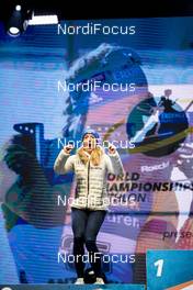 18.02.2020, Antholz, Italy (ITA): Vanessa Hinz (GER) - IBU World Championships Biathlon, medals, Antholz (ITA). www.nordicfocus.com. © Modica/NordicFocus. Every downloaded picture is fee-liable.