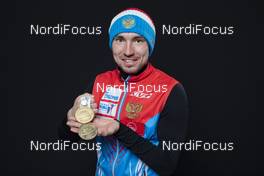 16.02.2020, Antholz, Italy (ITA): Alexander Loginov (RUS) - IBU World Championships Biathlon, medals, Antholz/Anterselva (ITA). Handout International Biathlon Union. © Manzoni/IBU