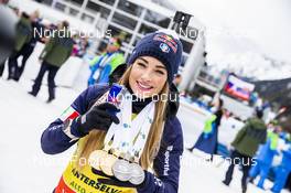 23.02.2020, Antholz, Italy (ITA): Dorothea Wierer (ITA) - IBU world championships biathlon, medals, Antholz (ITA). www.nordicfocus.com. © Modica/NordicFocus. Every downloaded picture is fee-liable.