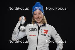 22.02.2020, Antholz, Italy (ITA): Franziska Preuss (GER) - IBU world championships biathlon, medals, Antholz (ITA). www.nordicfocus.com. © Manzoni/NordicFocus. Every downloaded picture is fee-liable.