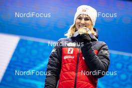18.02.2020, Antholz, Italy (ITA): Marte Olsbu Roeiseland (NOR) - IBU World Championships Biathlon, medals, Antholz (ITA). www.nordicfocus.com. © Modica/NordicFocus. Every downloaded picture is fee-liable.