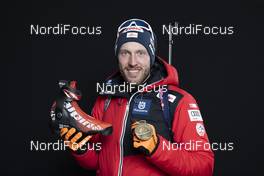 19.02.2020, Antholz, Italy (ITA): Dominik Landertinger (AUT) - IBU World Championships Biathlon, medals, Antholz (ITA). www.nordicfocus.com. © Manzoni/NordicFocus. Every downloaded picture is fee-liable.