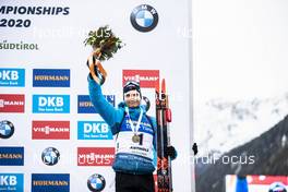 23.02.2020, Antholz, Italy (ITA): Emilien Jacquelin (FRA) - IBU world championships biathlon, medals, Antholz (ITA). www.nordicfocus.com. © Modica/NordicFocus. Every downloaded picture is fee-liable.