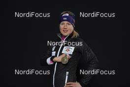 22.02.2020, Antholz, Italy (ITA): Anastasiya Merkushyna (UKR) - IBU world championships biathlon, medals, Antholz (ITA). www.nordicfocus.com. © Manzoni/NordicFocus. Every downloaded picture is fee-liable.